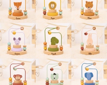 Cadeaux de naissance pour bébé, cadeau de naissance, cadeaux de naissance personnalisés avec nom, cadeau de baptême, jouets pour bébé, jouets de motricité/Montessori
