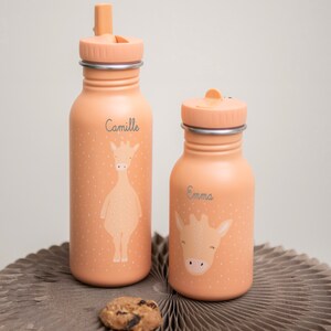 Children's water bottle with name personalized stainless steel for boys & girls / kindergarten bottle / water bottle / school / gift