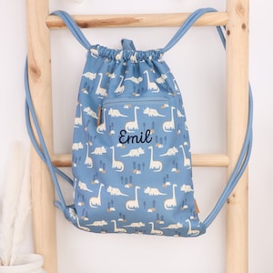 Sac de sport pour enfants personnalisé avec nom | Sac de sport pour la maternelle | avec nom | Sac de sport pour enfants | école | Kiga | Sac de sport | Fresque
