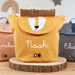 CHILDREN MINI BACKPACK personalized with NAMES / Kita backpack / Gym bag / Trixie mini backpack for children / Lion / Elephant / Rabbit / Mouse