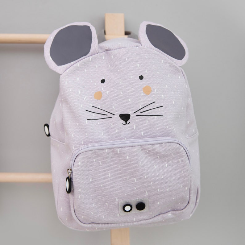 CHILDREN'S BACKPACK PERSONALIZED WITH NAME / Kindergarten Backpack / Kita Backpack / Trixie Backpack for Kids / Giraffe / Rabbit / Mouse / Koala Maus ohne Name