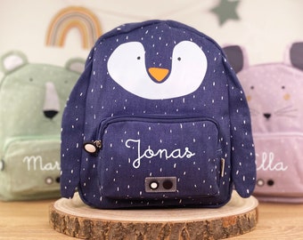 CHILDREN'S BACKPACK PERSONALIZED WITH NAME / Kindergarten backpack / Kita backpack / Trixie backpack for children / Penguin