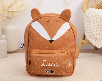 CHILDREN'S BACKPACK WITH NAME personalized / Kindergarten backpack / Daycare backpack / Trixie backpack for children / Monkey, rabbit, lion, fox