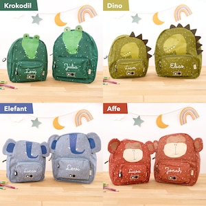 Trixie Kinderrucksack mit Namen personalisiert / Small/Big / 20 Tolle Tiermotive / Kindergeschenk zdjęcie 7