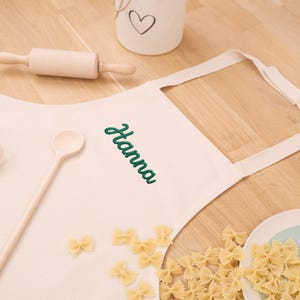 Baking apron embroidered with name / personalized / children's apron / cooking apron / Christmas gift / Santa Claus gift / for children 2-10 years