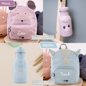 Personalized children's backpack with name, as a set with water bottle / kindergarten backpack / Trixie backpack for children / children's gift image 12