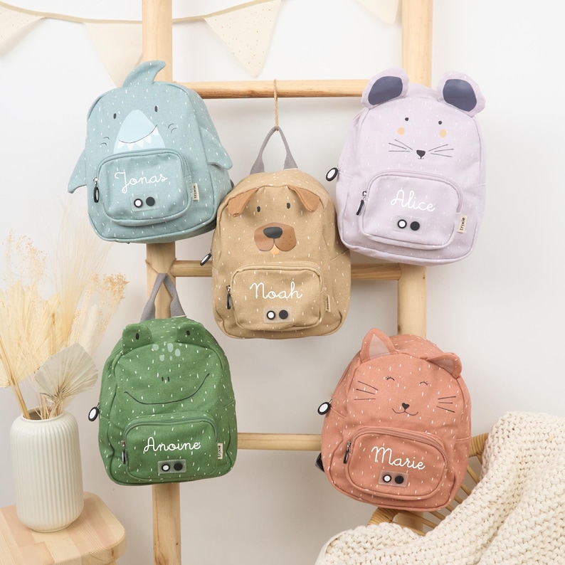 Kinderrucksack mit Namen personalisiert Trixie