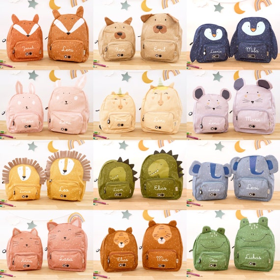 Trixie Children s Backpack Personalized With Name Small big 20 Great Animal Motifs Children s Gift Etsy