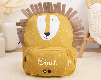 KINDERRUCKSACK MIT NAMEN personalisiert / Kindergartenrucksack / Kitarucksack / Trixie Rucksack für Kinder Dino / Tiger / Koala / Löwe