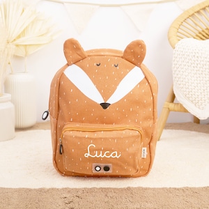 CHILDREN&#39;S BACKPACK WITH NAME personalized / Kindergarten backpack / Daycare backpack / Trixie backpack for children / Monkey, rabbit, lion, fox