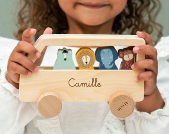 Cadeau personnalisé pour enfants avec nom / cadeau d'anniversaire pour enfants / jouet en bois / cadeau pour enfants durable / cadeau de scolarisation