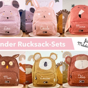 GIRLS KINDERGARTEN BACKPACK with NAME personalized in a set with drinking bottle / children&#39;s backpack / Trixie backpack / gift children