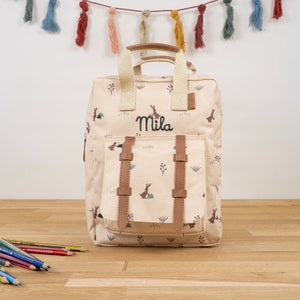 Sac à dos pour enfants brodé avec nom / personnalisé / pour crèche et jardin d'enfants en 20 superbes couleurs
