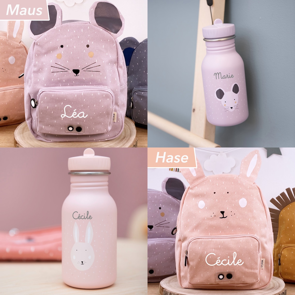 KINDERRUCKSACK MIT NAMEN personalisiert als Set mit - Etsy