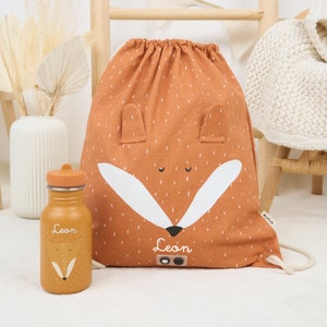CHILDREN'S GYM BAG personalized with NAME / Gym bag / Gym bag / Trixie gym bag for children rabbit / polar bear / fox / monkey