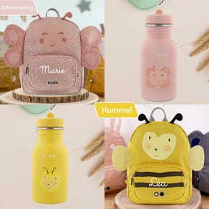Personalized children's backpack with name, as a set with water bottle / kindergarten backpack / Trixie backpack for children / children's gift image 8
