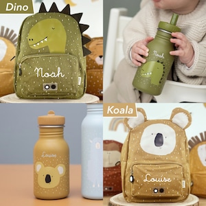 CHILDREN'S BACKPACK WITH NAME personalized as a set with drinking bottle / kindergarten backpack / Trixie backpack for children / children's gift image 4