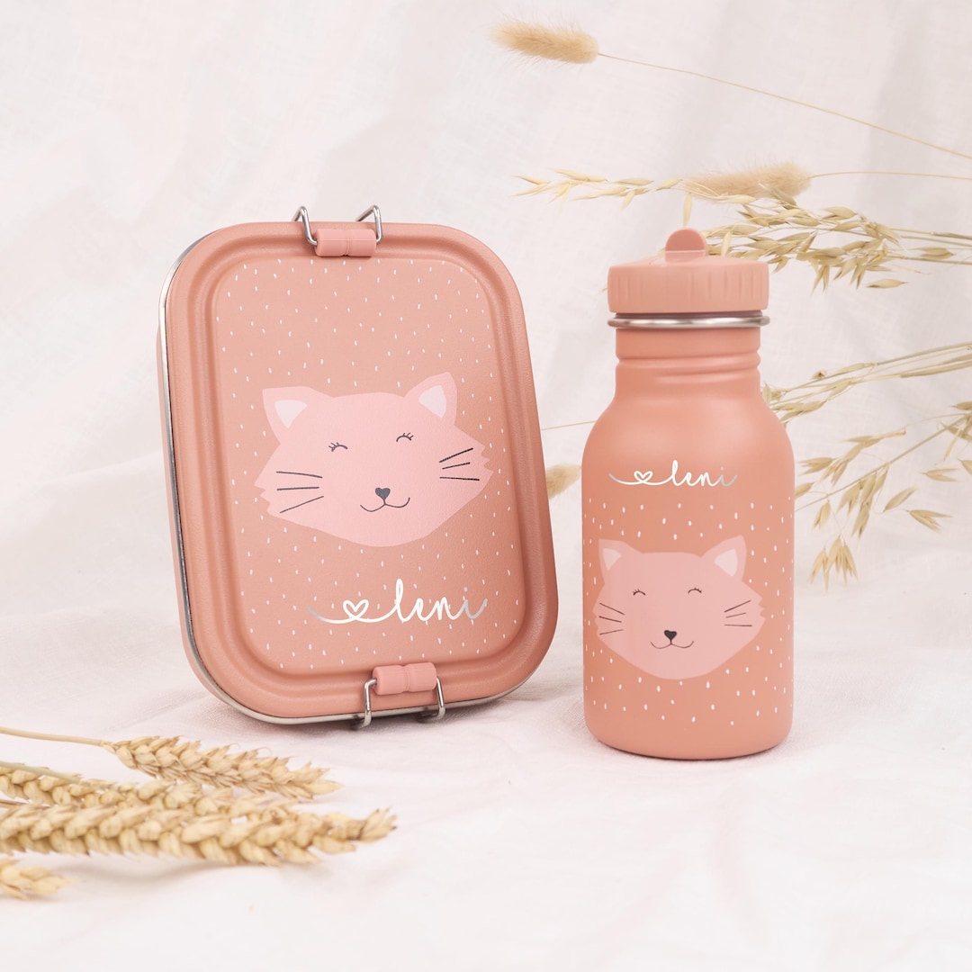 Personalized Lunch Box and Bottle With Name | Gift for Kindergarten ...