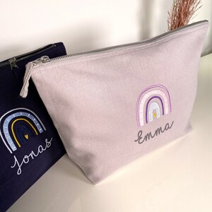 Personalized diaper bag embroidered with name Rainbow / Girls & Boys image 8