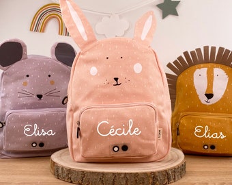 CHILDREN'S BACKPACK WITH NAME personalized girls / Kindergarten backpack / Trixie backpack for children / Flamingo / Rabbit / Mouse / Koala