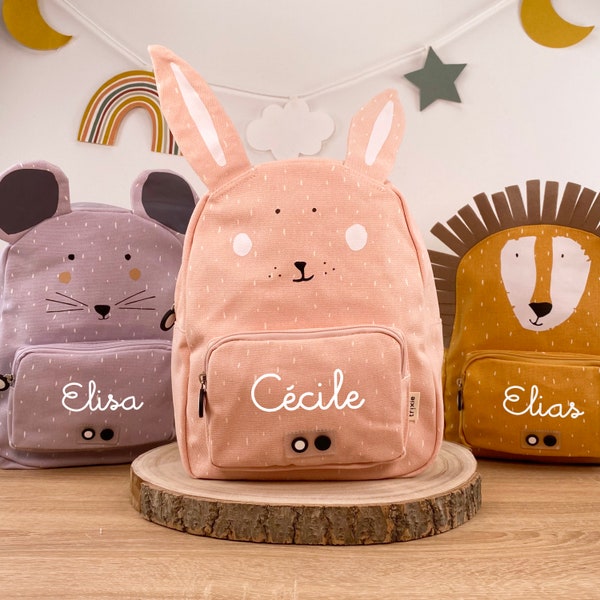 CHILDREN'S BACKPACK WITH NAME personalized girls / Kindergarten backpack / Trixie backpack for children / Flamingo / Rabbit / Mouse / Koala