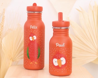 Kinder Trinkflasche mit Namen| personalisierte Trinkflasche | aus Edelstahl | Kita | Trixi Flasche | Kindergarten | Klein | Groß