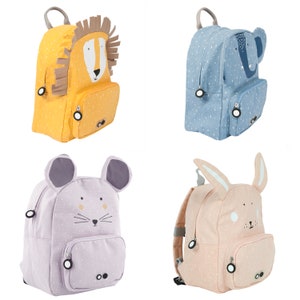 CHILDREN'S BACKPACK PERSONALIZED WITH NAME / Kindergarten Backpack / Kita Backpack / Trixie Backpack for Children / Elephant / Lion / Mouse / Rabbit image 10