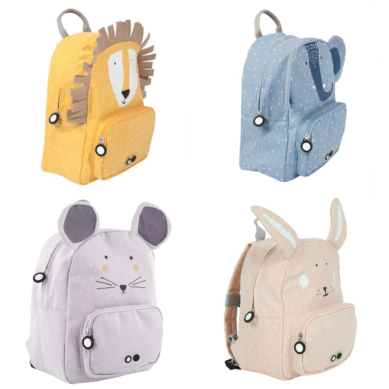 CHILDREN'S BACKPACK PERSONALIZED WITH NAME / Kindergarten Backpack / Kita Backpack / Trixie Backpack for Children / Elephant / Lion / Mouse / Rabbit image 10