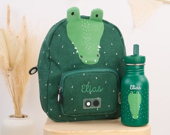 Kinderrucksack SMALL mit Trinkflasche personalisiert mit Namen als Set | Trixie Rucksack | Trixie Trinkflasche | Kindergarten | Kita |