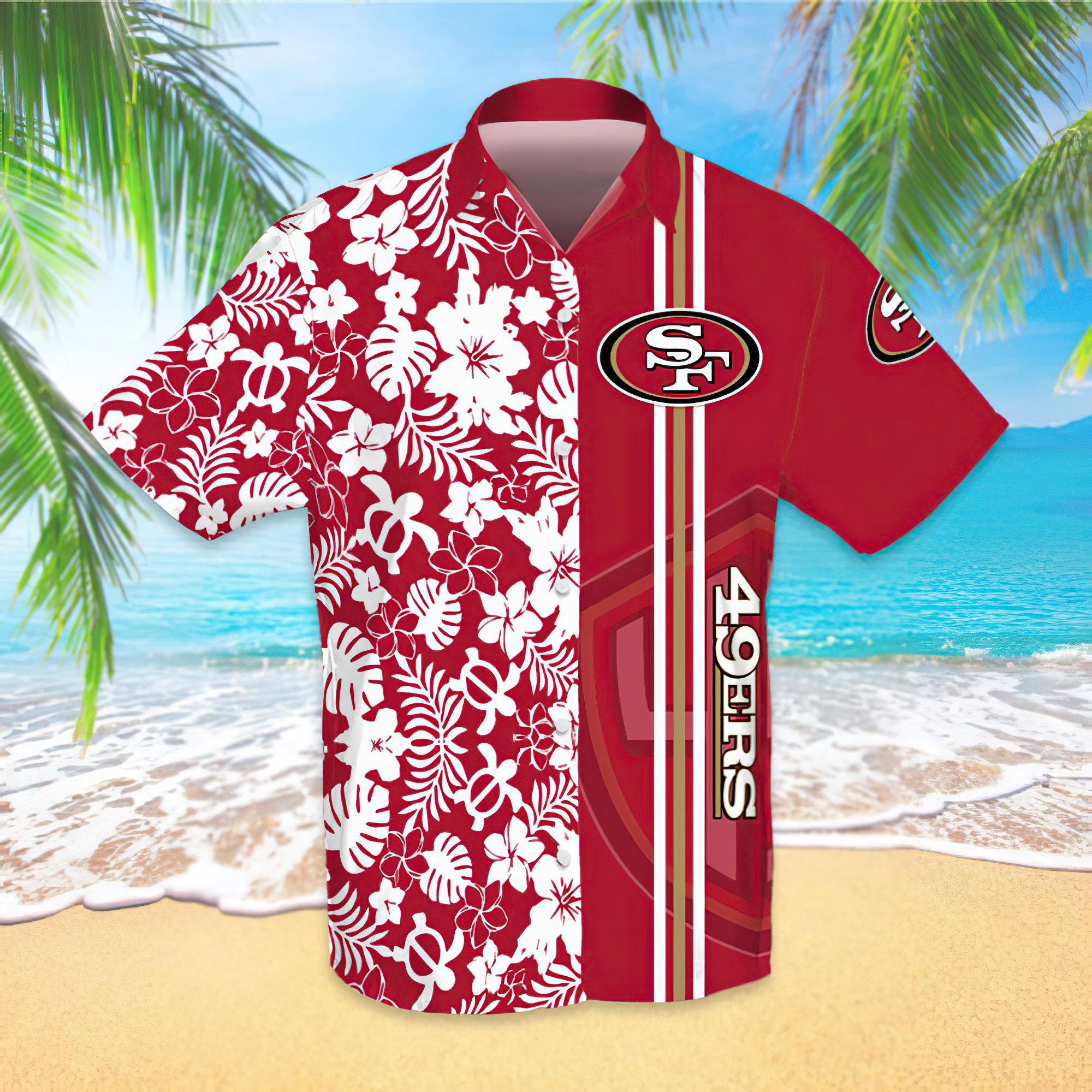 San Francisco 49ers NFL Hawaiian ShirtNFL team shirthawaii Etsy