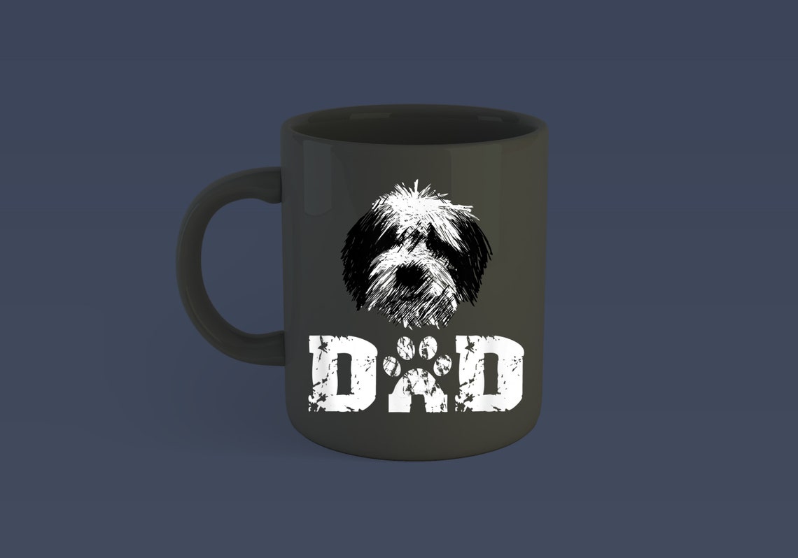 Sheepadoodle Papa Hund Vater Becher Kaffee Hund Papa Becher Etsy