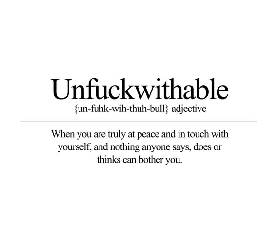 Unfuckwithable Definition is Available for Digital Download as - Etsy  Denmark