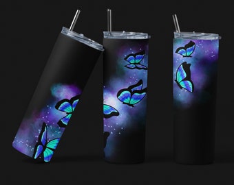 Butterfly Glow Tumbler
