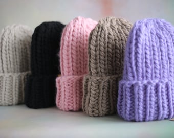 Chunky knit hat, Trendy beanie, Beanie hat, Wool hat, Slouchy beanie women, Winter hat, Hand knit hat, , Chunky beanie SPLOTEKA, WOOLY