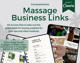 Comprehensive Massage Supply List (Digital Download)
