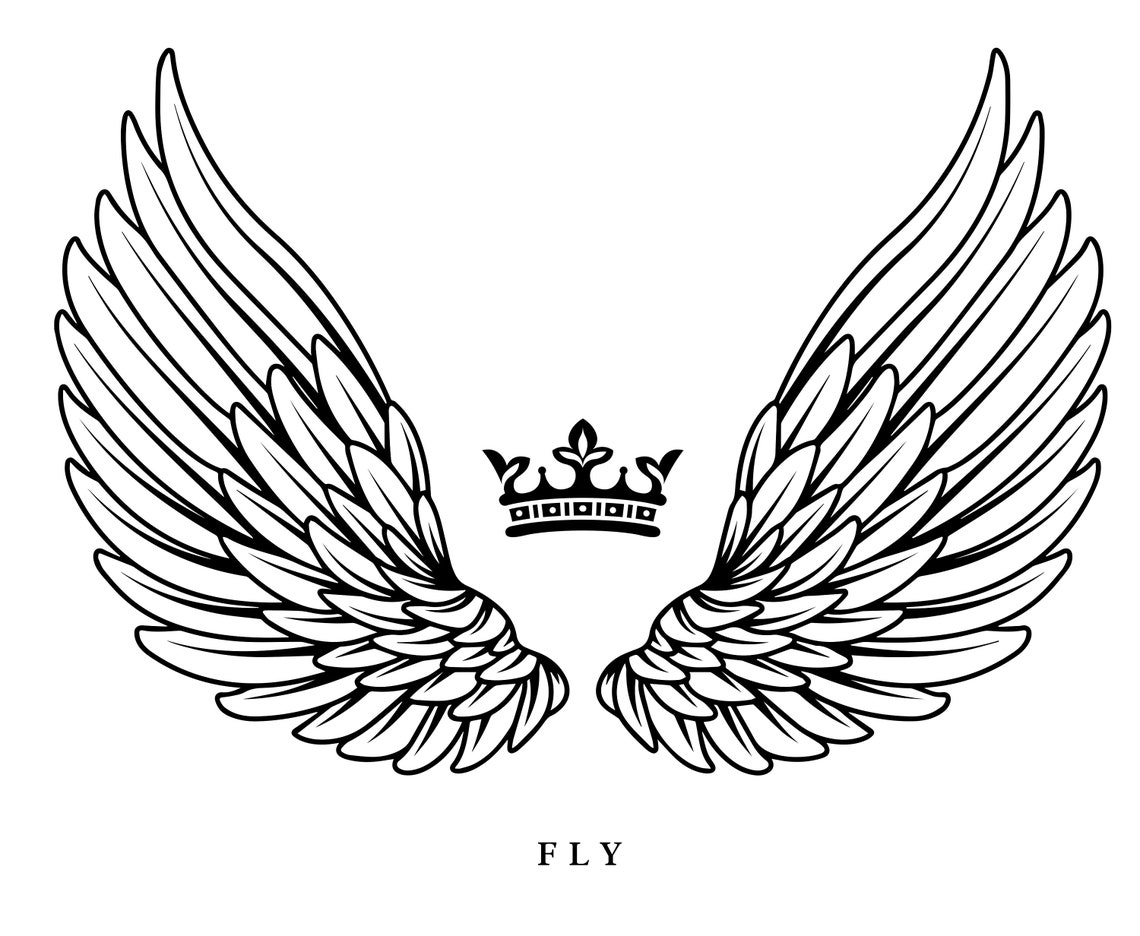 Fliegen Flügel Cricut schneiden Dateien SVG Engel Clipart ...