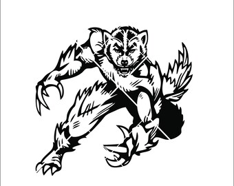 Download Wolverine Mascot Svg Etsy