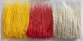 Phool Batti Long Cotton Wicks\/Lambi Diya Batti\/Akhand Jyot Batti for Puja Arti Navratri Special in Red, Yellow and White Color (Pack of 8)