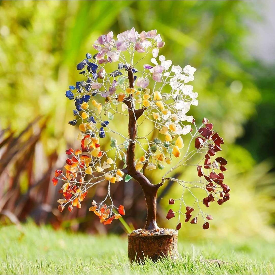 Seven Chakra Crystal Tree Crystal Showpieces for Home Decor Feng