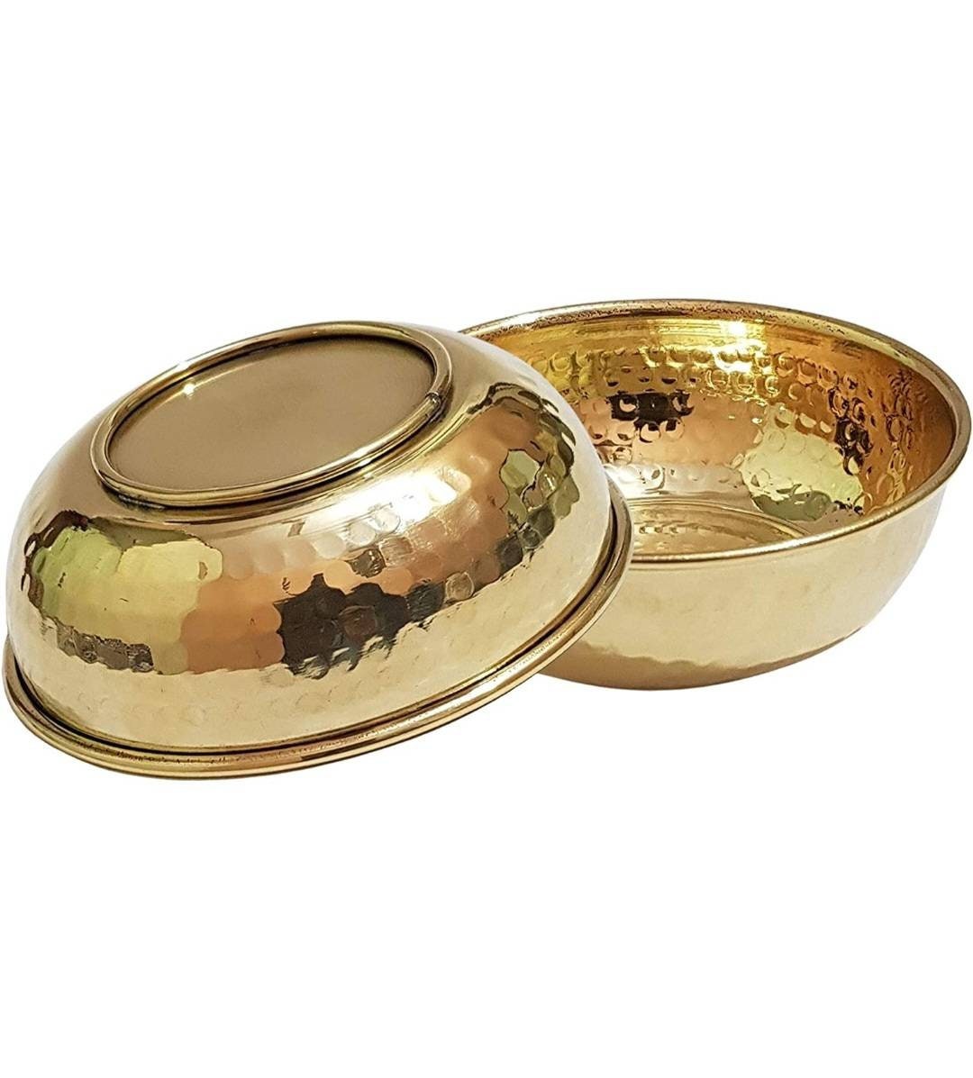 Brass Hammered Serving Bowl Gold 200ml Etsy