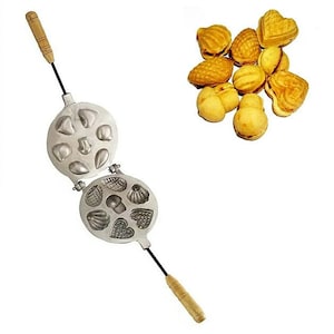 Assorti Sweet Pastry Maker Cookie Mold Pastry Heart, Shell, Cone, Mushroom