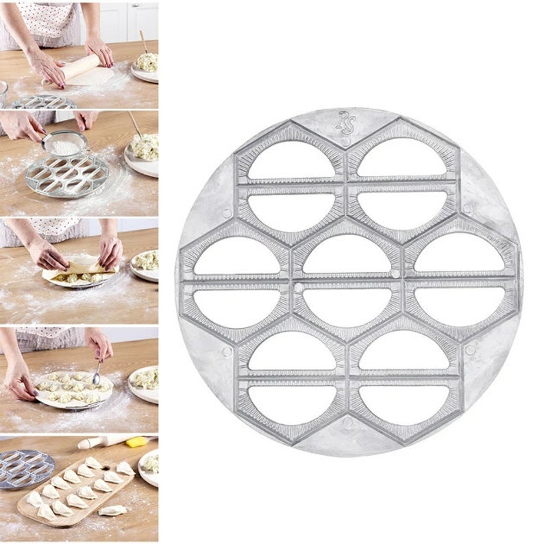 NEW Maker Dumpling Press Pelmeni Mold Ravioli Pierogi Russian Dumplings