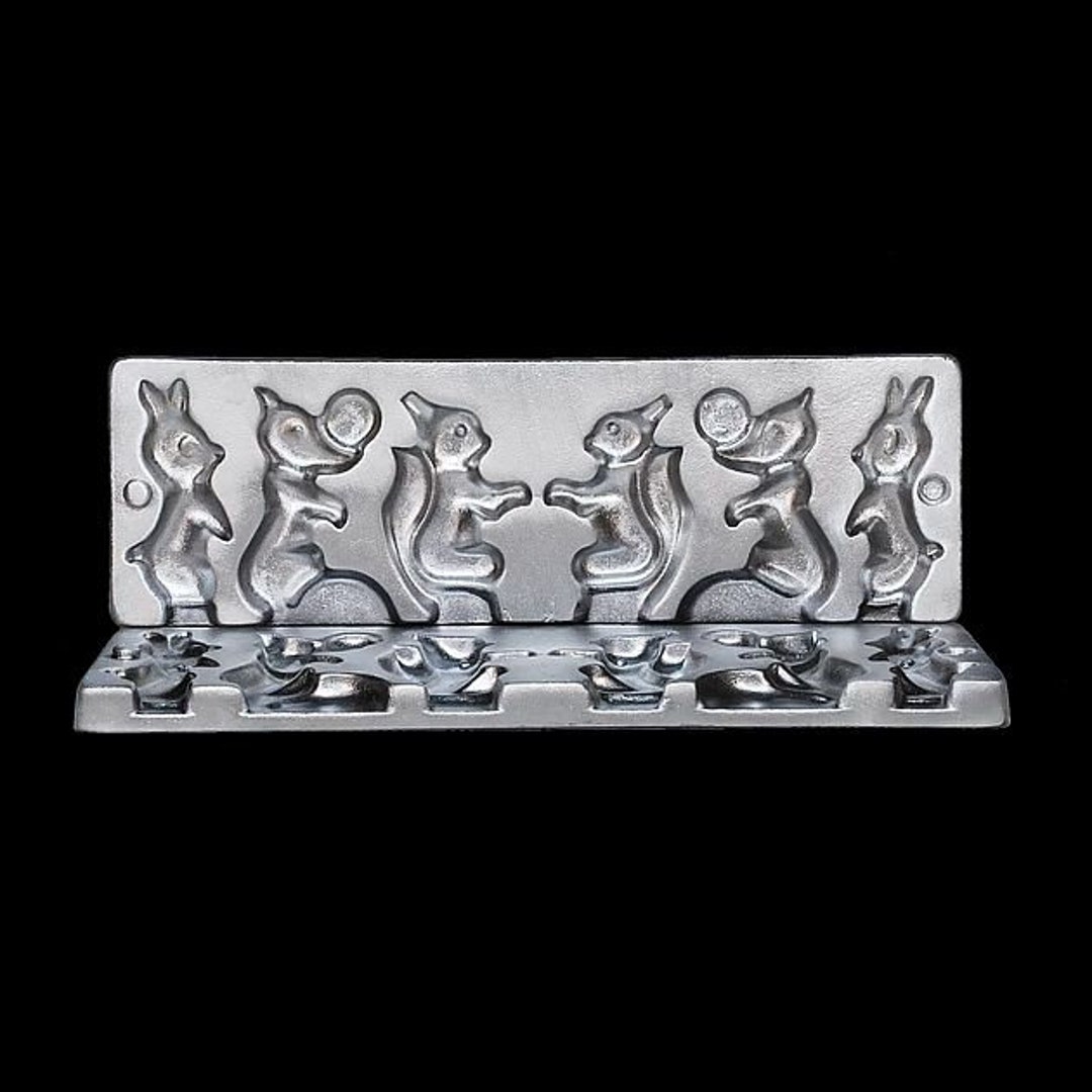 ukrainian-cast-aluminum-candy-lollipop-mold-form-squirrel-fox-and