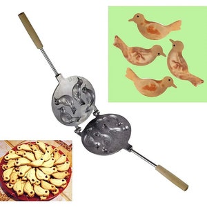Aluminum Bird Easter Cookies Press Form for Baking, Biscuits Iron Larks Mold Oreschki, Kitchen Assistant