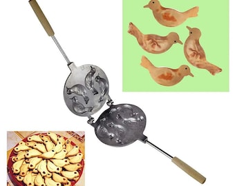 Aluminum Bird Easter Cookies Press Form for Baking, Biscuits Iron Larks Mold Oreschki, Kitchen Assistant