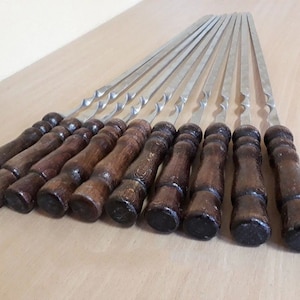 Top Set of 6,8,10,12,20 Stainless Steel Skewers Shashlik Barbecue Grill Kebab BBQ Tools
