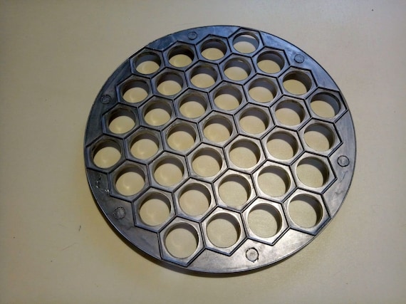 Moule à Raviolis Aluminium 37 Trous - Pour Boulettes, Pelmeni, Wontons - 25x25cm