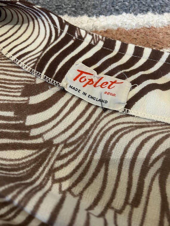 Button-Down Psychedelic Mod Tunic Dress - image 4