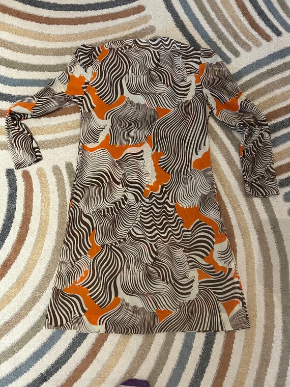 Button-Down Psychedelic Mod Tunic Dress - image 2