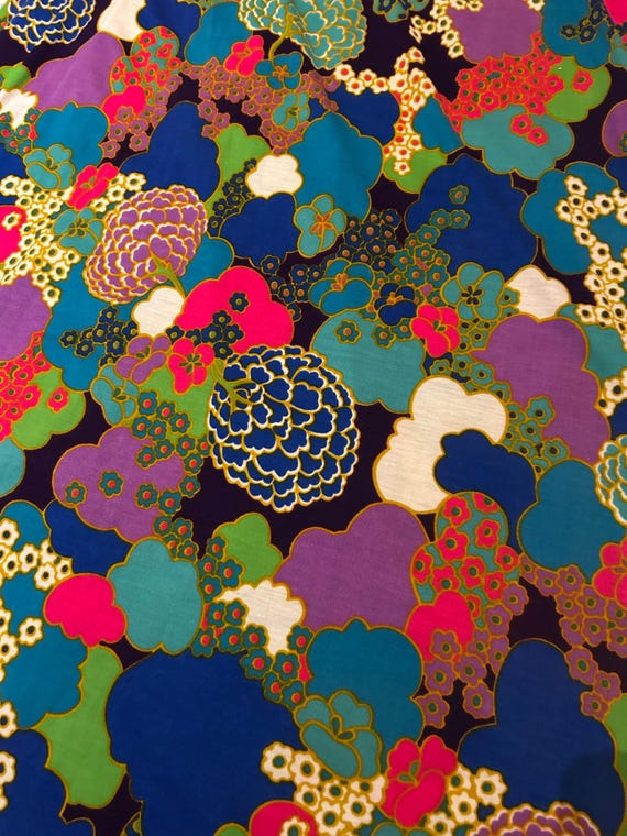 Psychedelic Floral Regency Dress - image 8